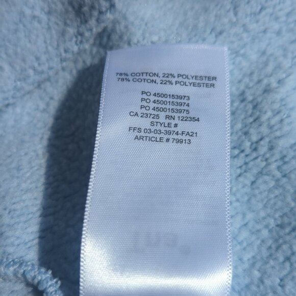 TNA Blue Zip Up Quarter Zip Sweater Mega Fleece Casual - Size 2 Good Condition - Picture 5 of 5